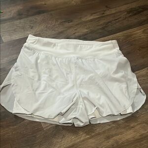 Lululemon Athletica White Athletic Shorts